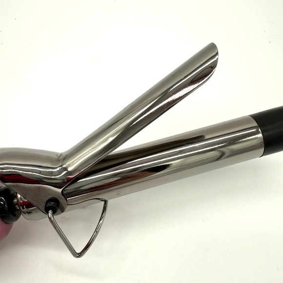 Hot Shot Tools Curling Iron S510325 Pink Metal Adjustable Temp Professional 1" - Picture 4 of 7